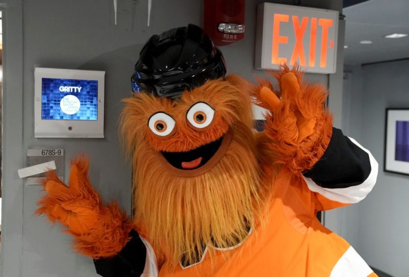 Philadelphia Flyers mascot Gritty is perfect for a Halloween costume