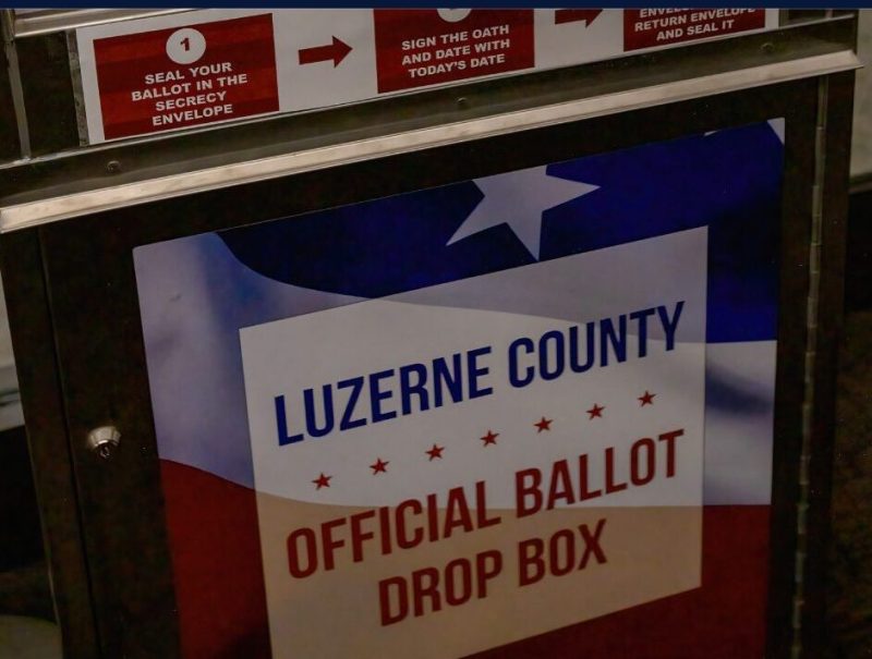Luzerne County residents will be able to use drop boxes to vote in upcoming election