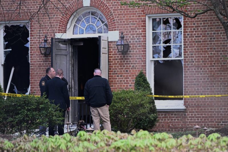 Harrisburg man in custody after a suspected arson fire at Gov. Shapiro’s mansion