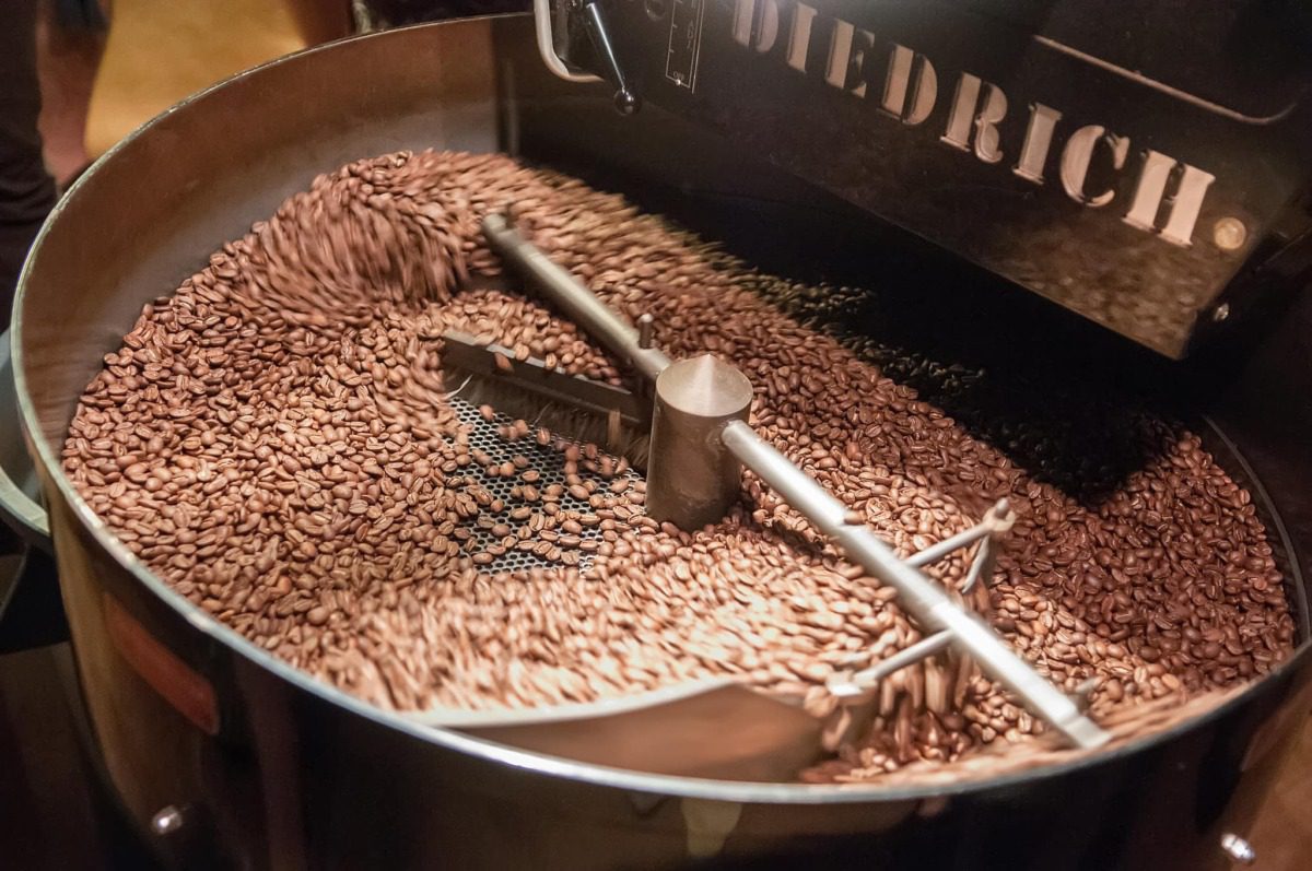 coffee beans roasting