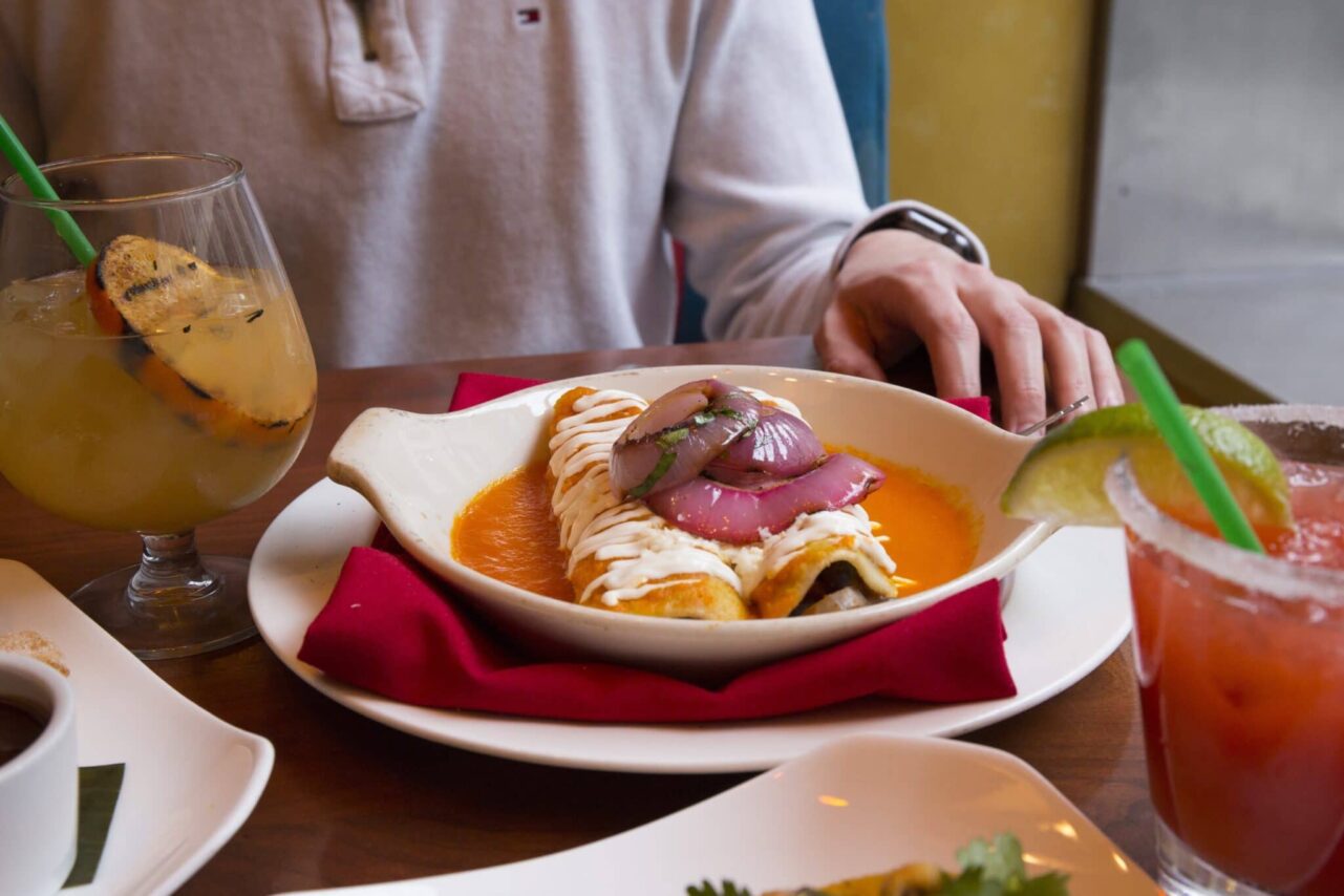 plate of mexican food