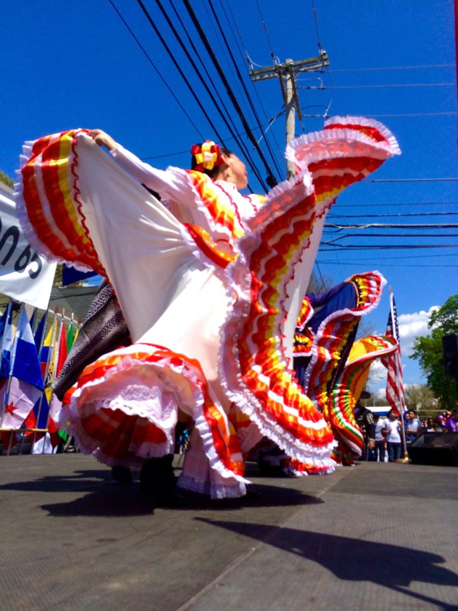 A dancer performs a Mexican folkloric dance
